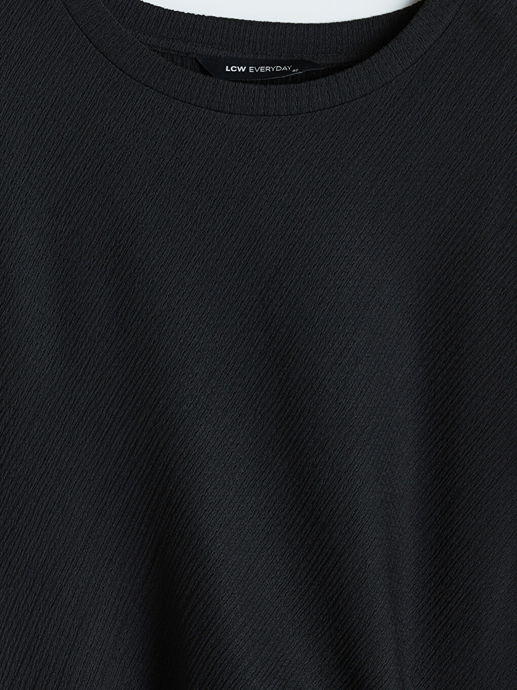 Tie-Detailed A-Line Textured Dress-6