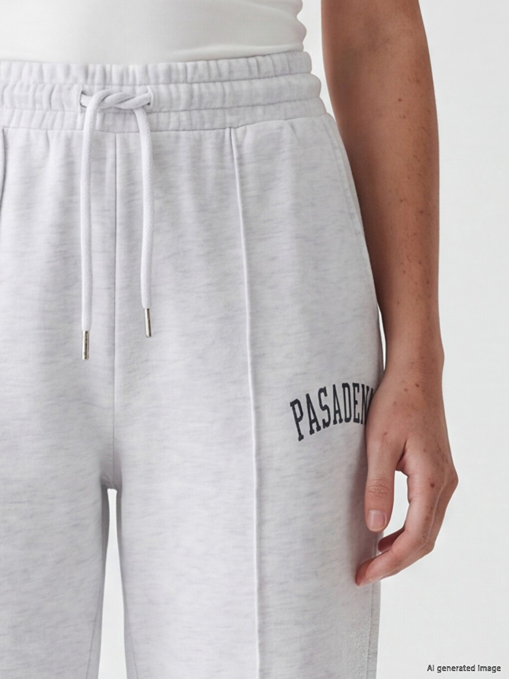 Femër Gri Pantallona Sportive Jogger-2