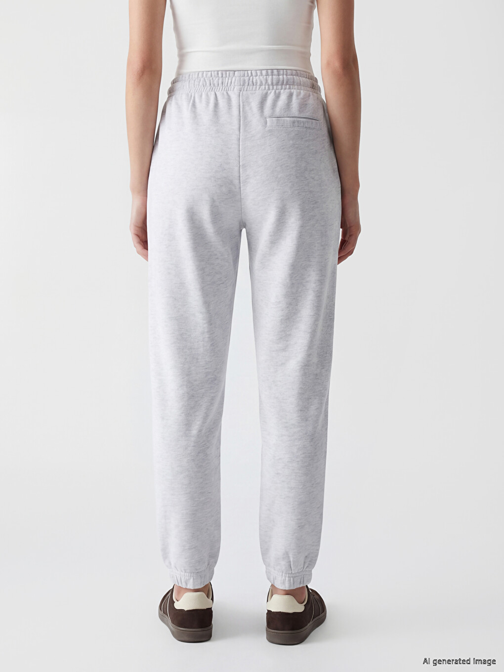 Femër Gri Pantallona Sportive Jogger-3