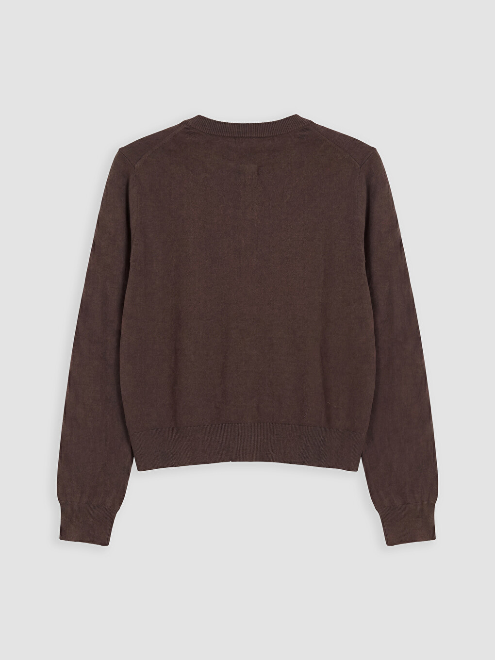 Woman Brown Cardigan-5