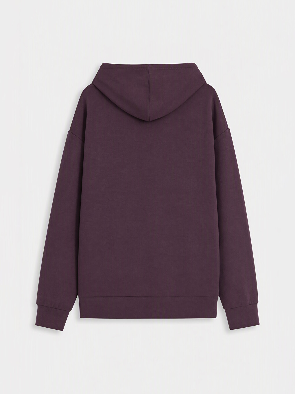 Woman Plum Zip-up Sweatshirt-1
