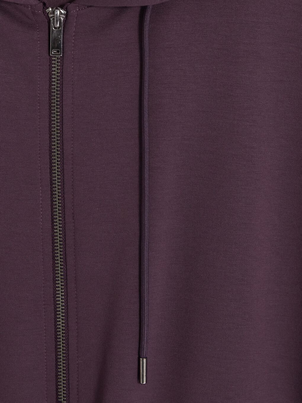 Woman Plum Zip-up Sweatshirt-2