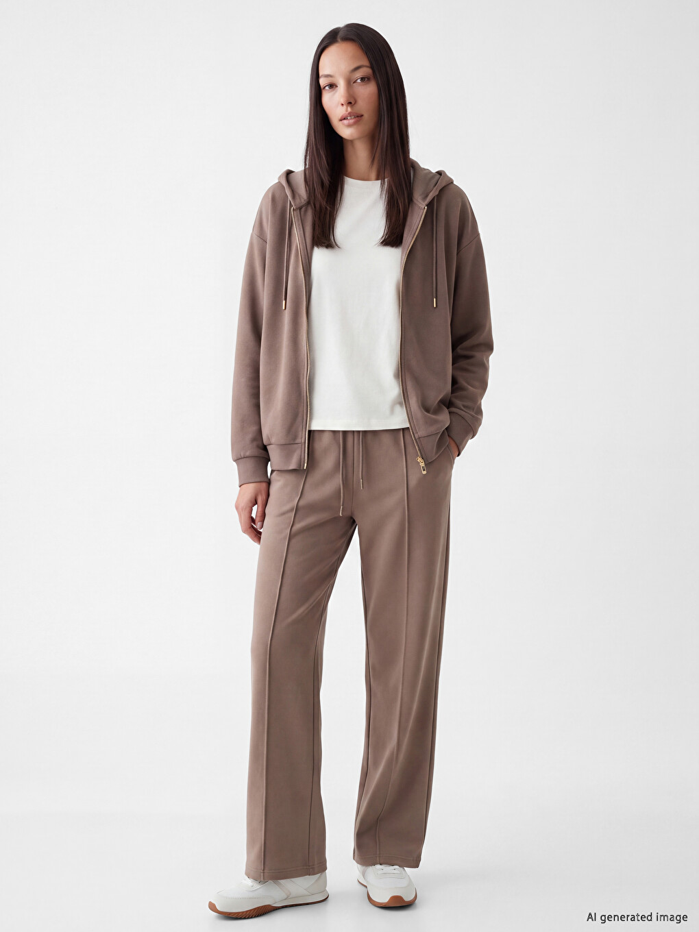 Soft Touch Oversize Women's Zip-up Sweatshirt-1
