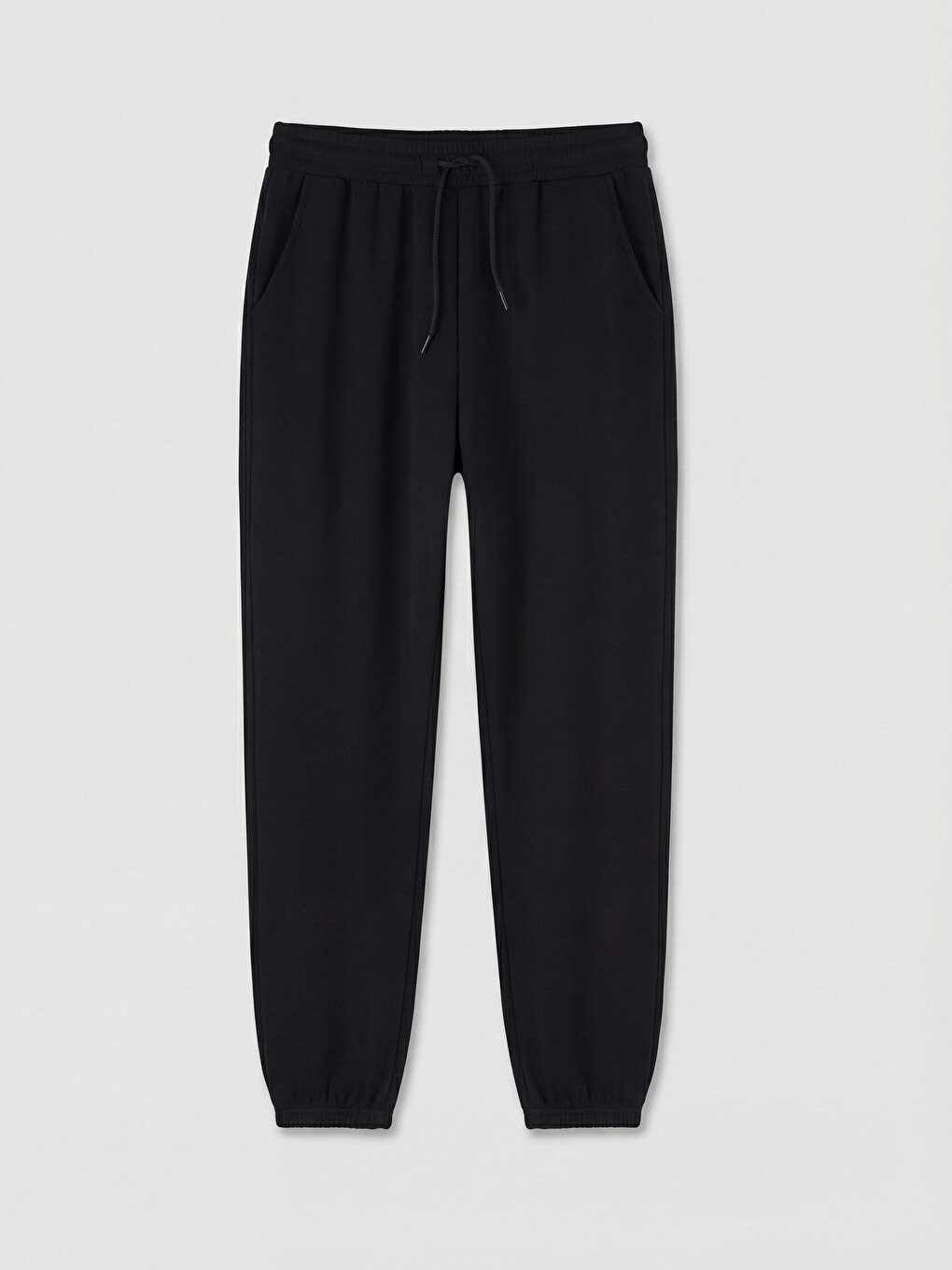 Siyah Soft Touch Kadın Jogger Eşofman Altı-4