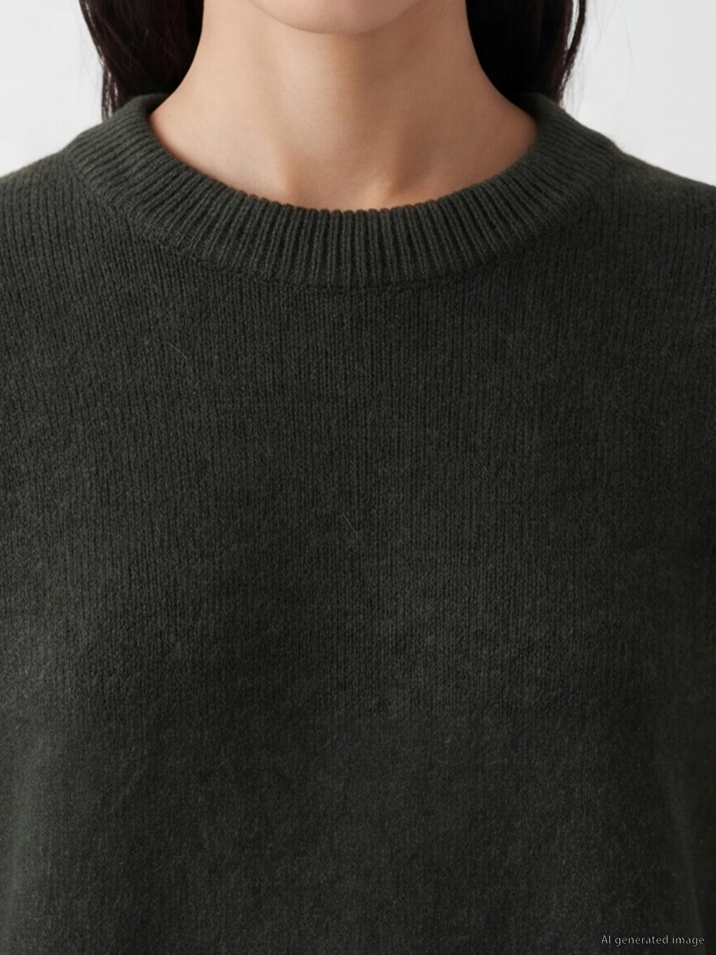 Crew Neck Women's Knitwear Sweater-2