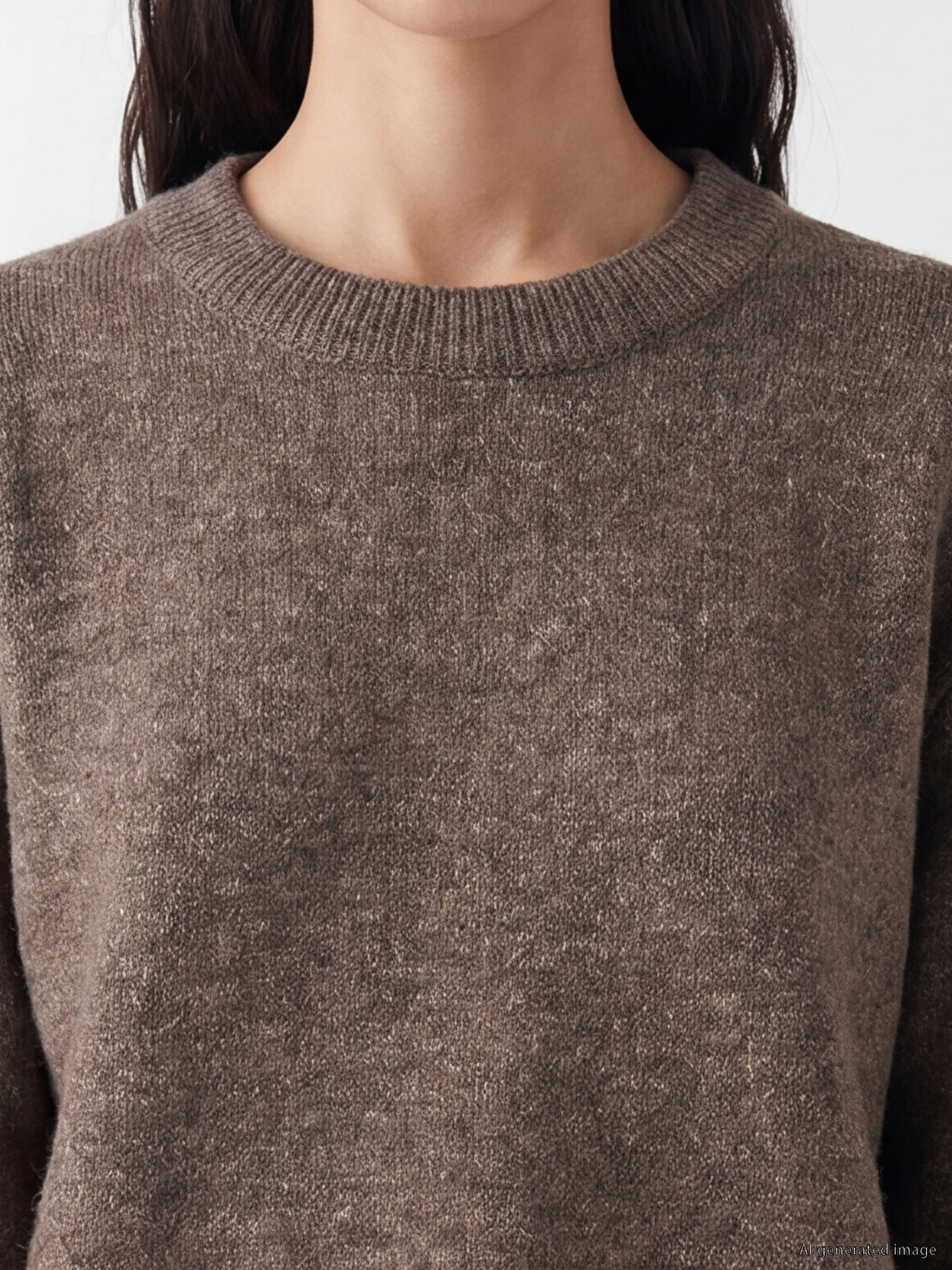 Crew Neck Women's Knitwear Sweater-2