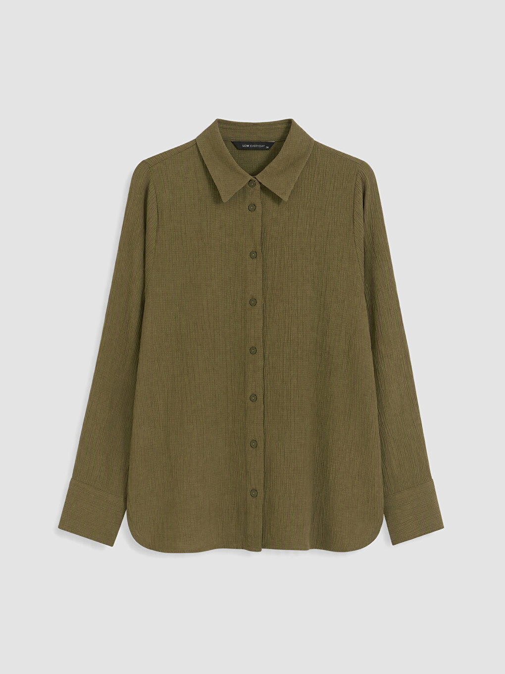 Collared Seersucker Women's Shirt-4