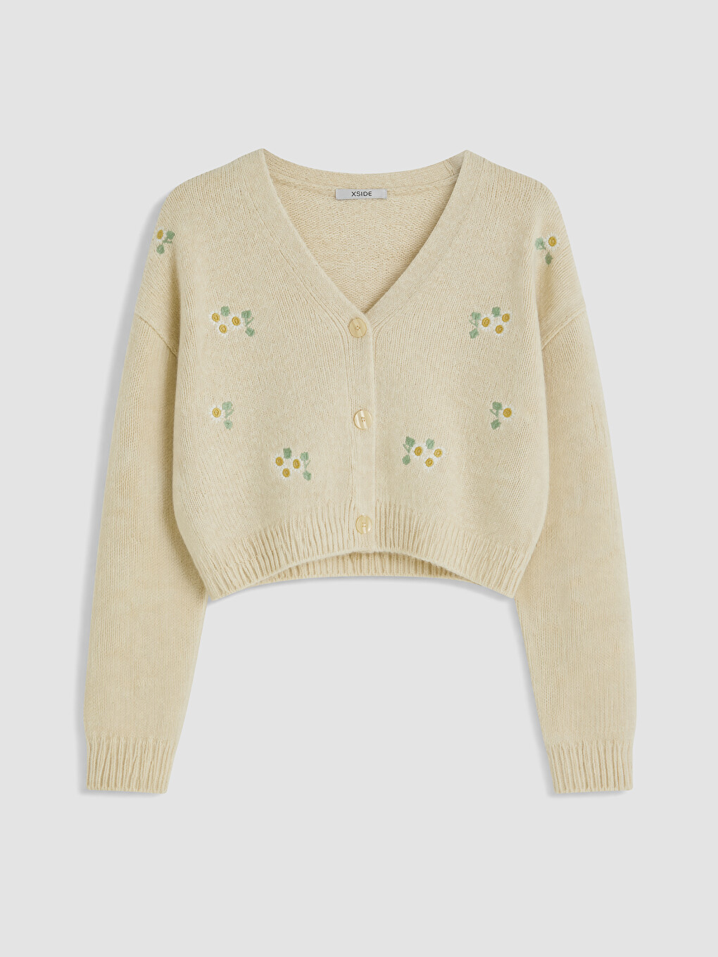 Woman Beige Cardigan-4