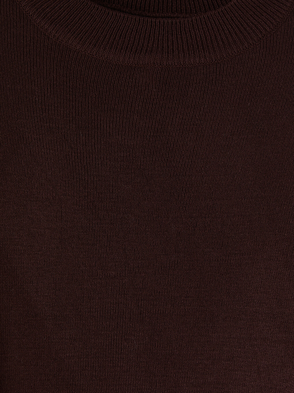 Bordo Bisiklet Yaka Kadın Triko Tunik-5