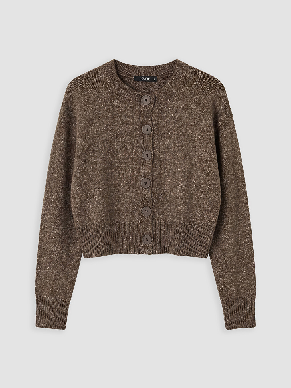 Crew Neck Women's Knitwear Cardigan-4