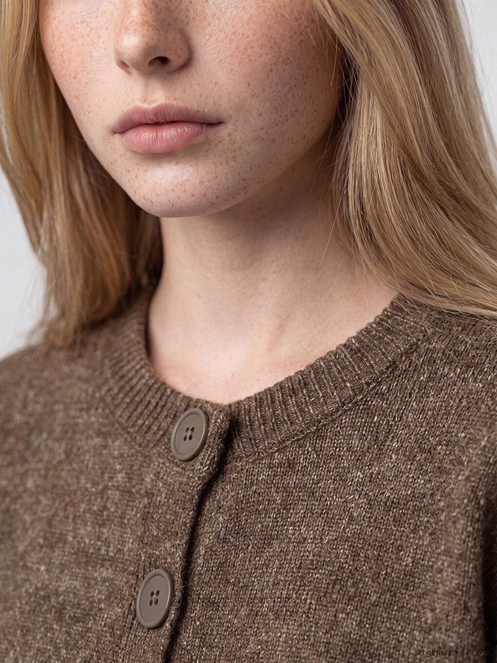 Crew Neck Women's Knitwear Cardigan-2