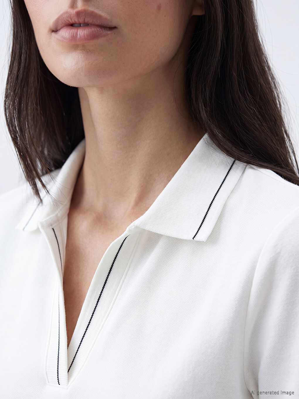 Woman White T-shirt-2