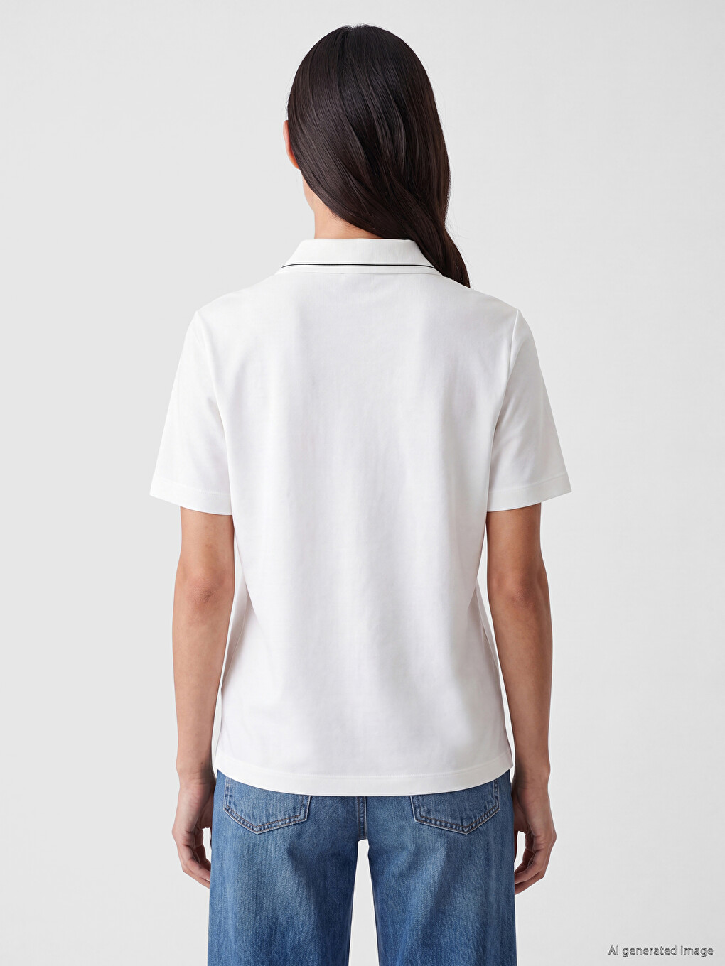 Woman White T-shirt-3