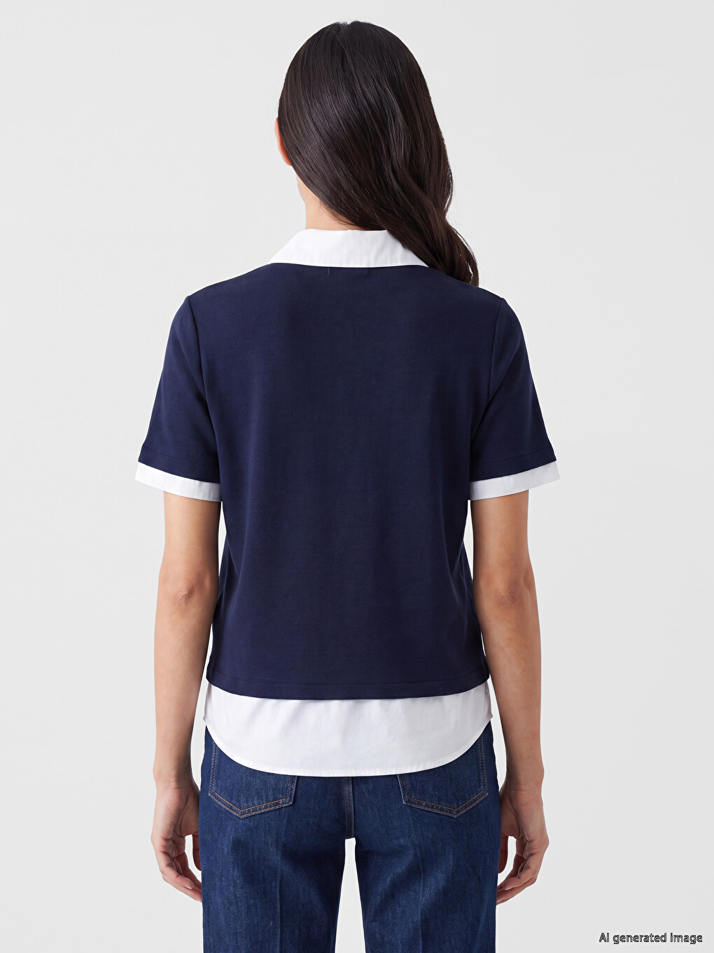 T-shirt Me Jakë Polo Për Gra-3