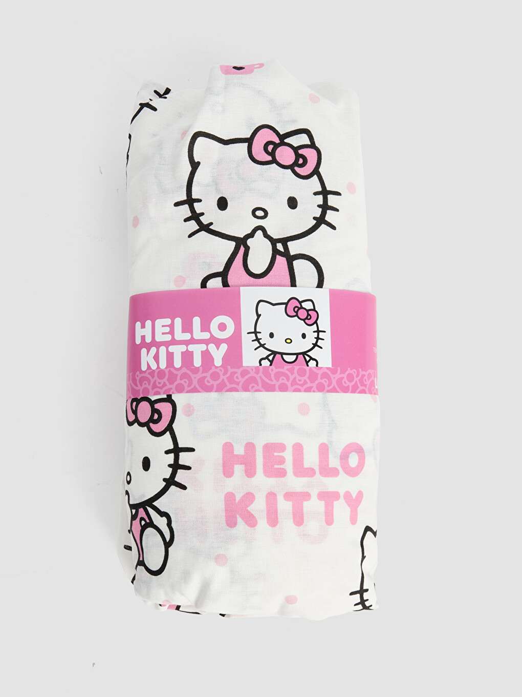 Hello Kitty Өрнекті Бір Кісілік Төсек Жаймасы-1