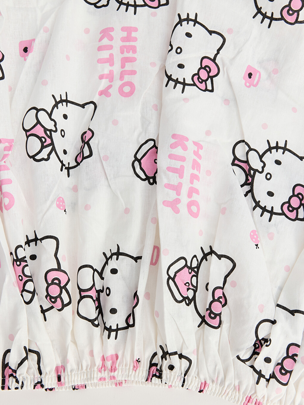 Hello Kitty Өрнекті Бір Кісілік Төсек Жаймасы-2