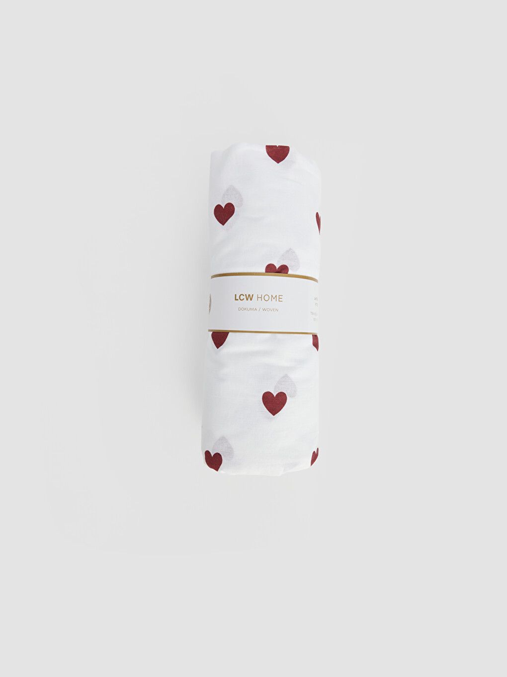 Heart Patterned Cotton Single Sheet
