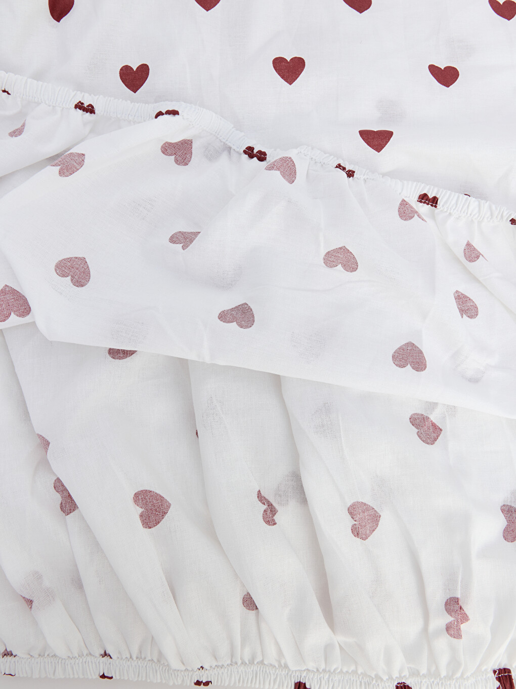 Heart Patterned Cotton Single Sheet-3