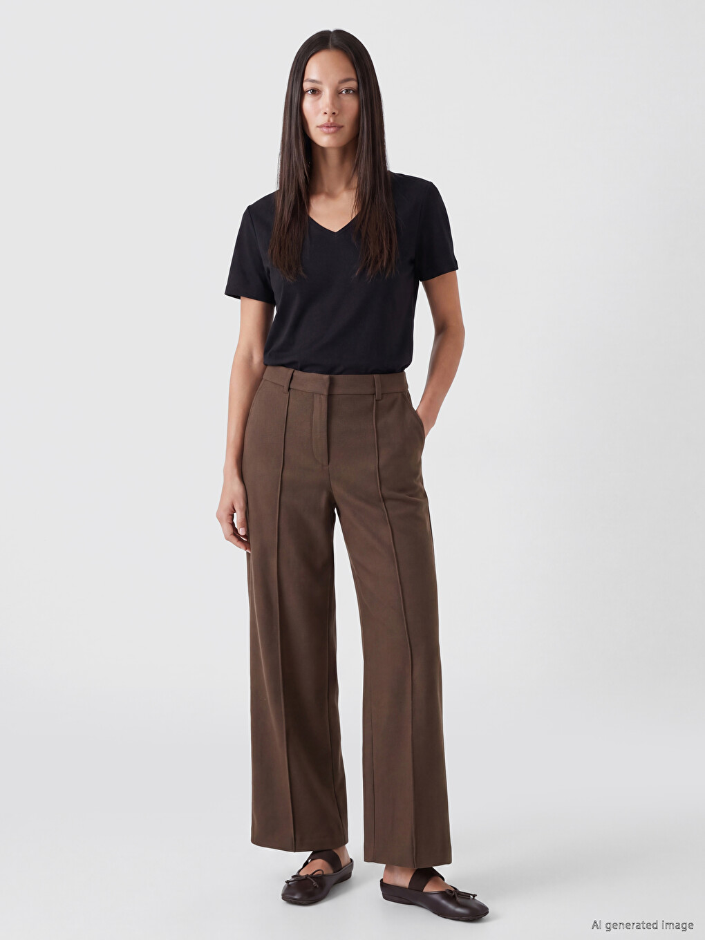 Woman Khaki Trousers