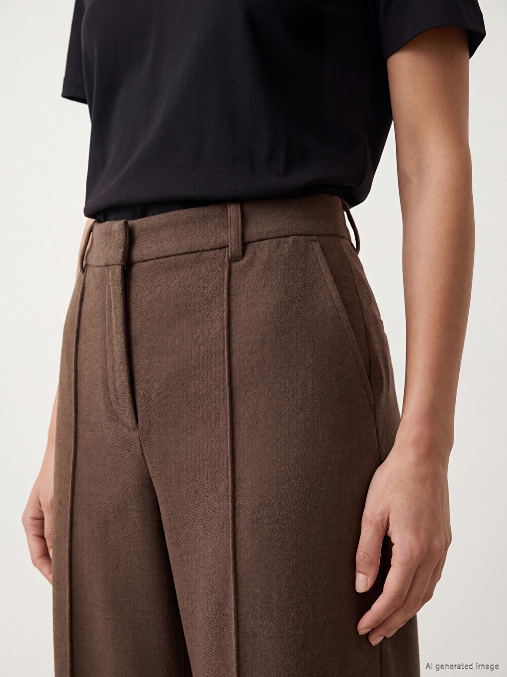 Woman Khaki Trousers-2