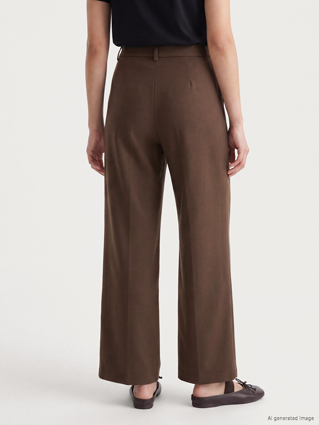 Woman Khaki Trousers-3