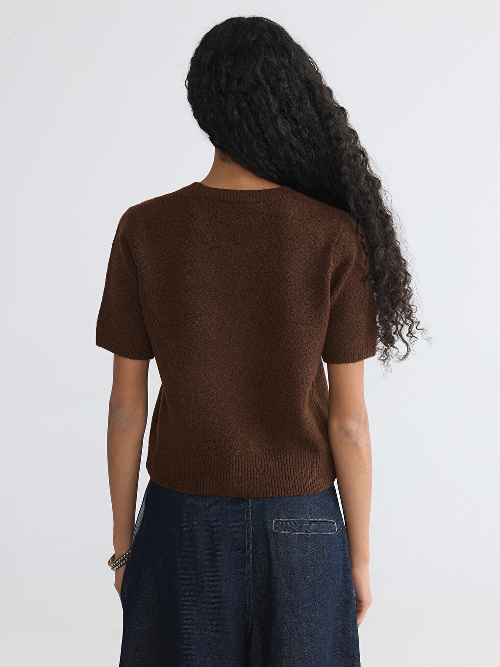 Embroidered Wool Blend Women's Knitwear Sweater-3