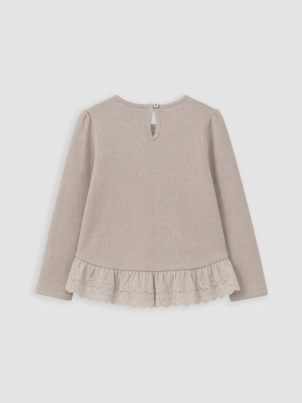 Crew Neck Girls' T-shirt-3