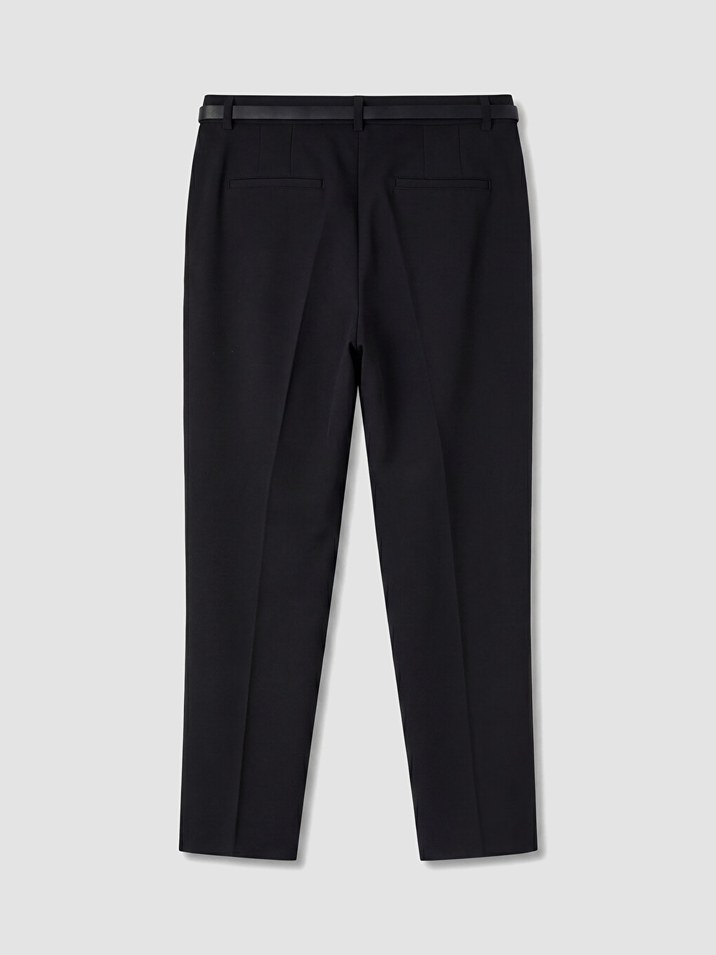 Waist Belted Women's Cigarette Trousers-6