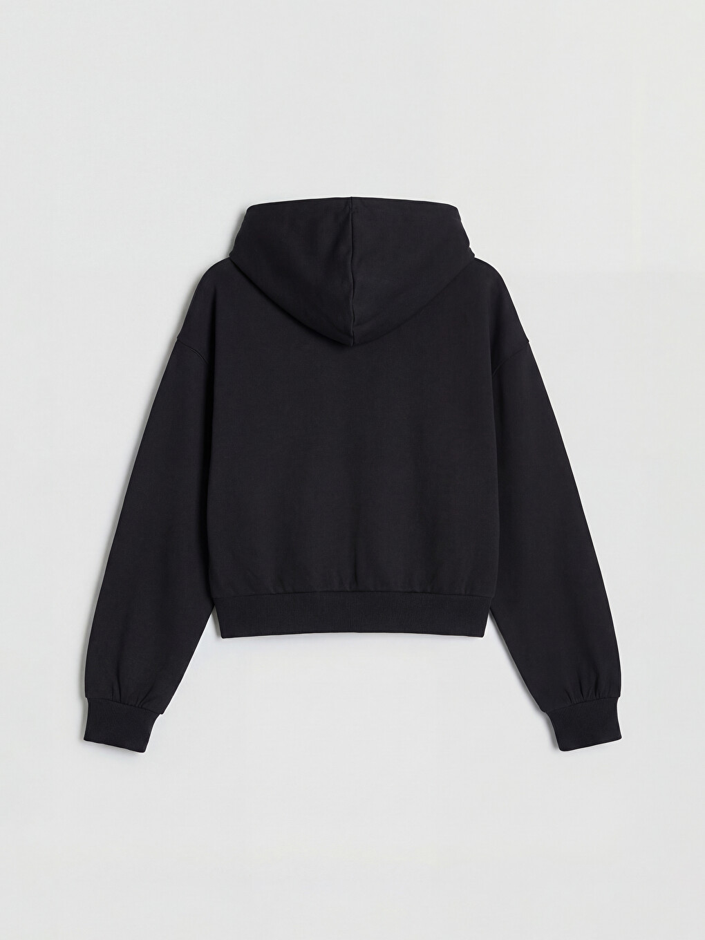 Woman Black Zip-up Sweatshirt-5