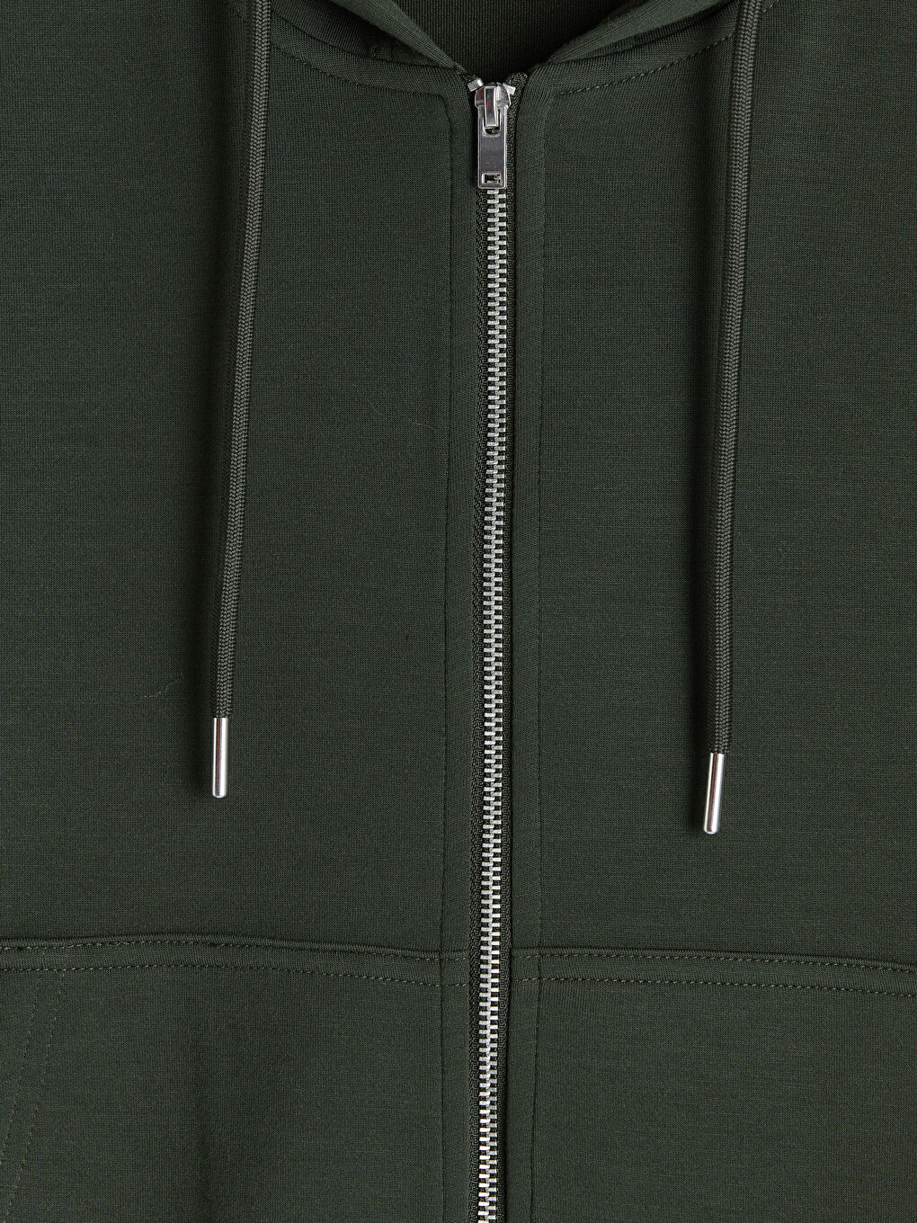 Woman Khaki Zip-up Sweatshirt-6