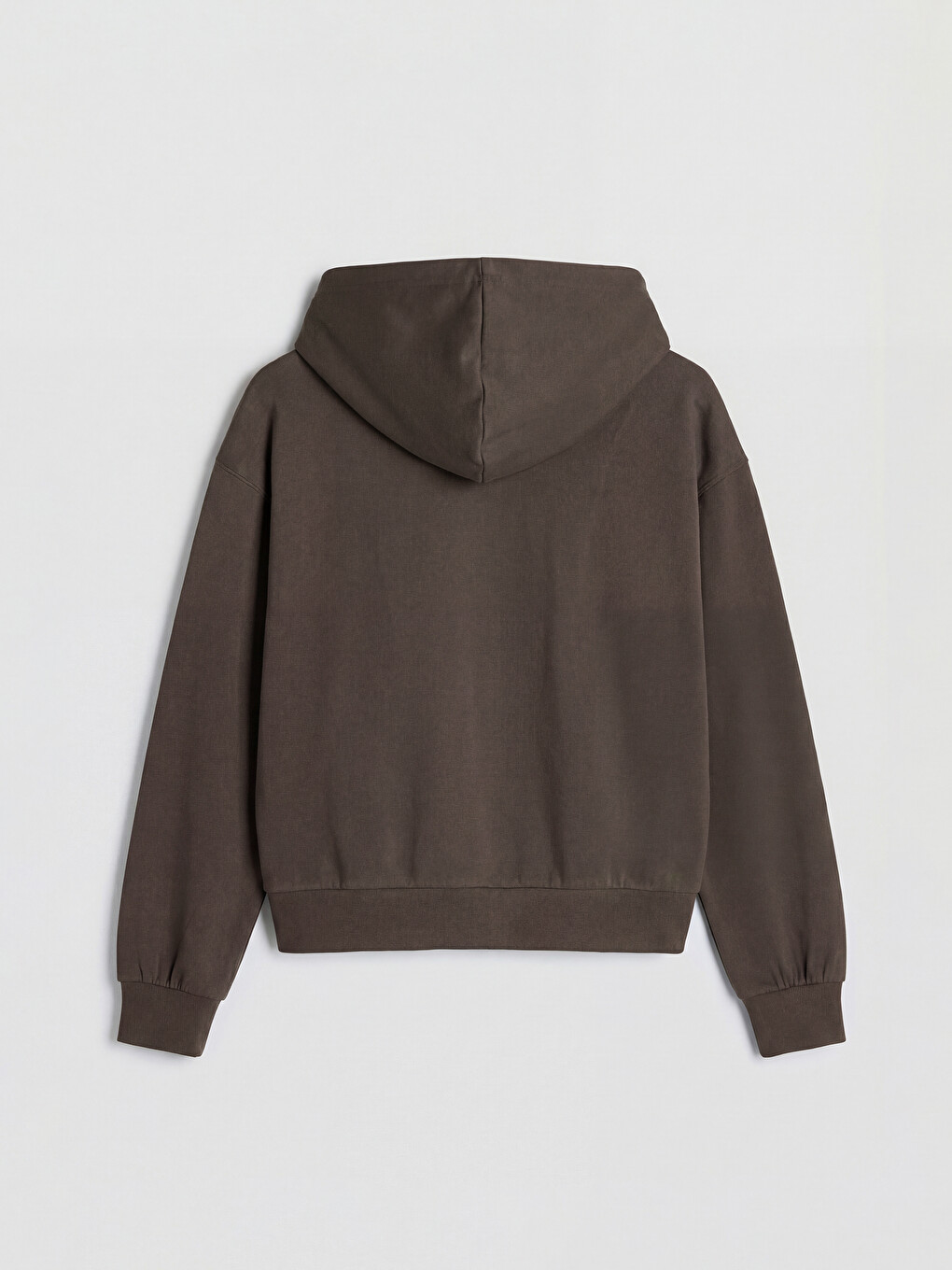 Woman Brown Zip-up Sweatshirt-5