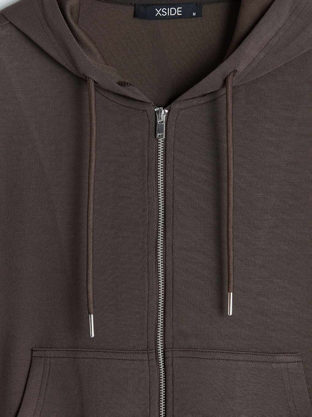 Woman Brown Zip-up Sweatshirt-6