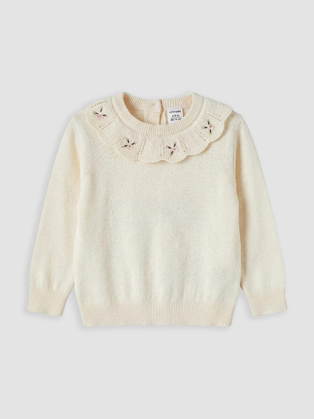 Embroidered Baby Girls' Knitwear Set-1