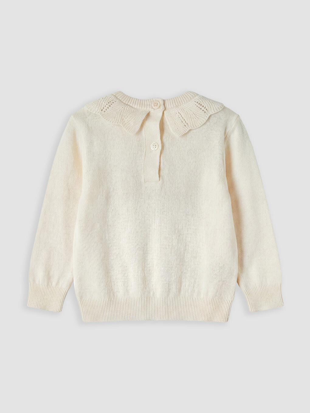 Embroidered Baby Girls' Knitwear Set-2