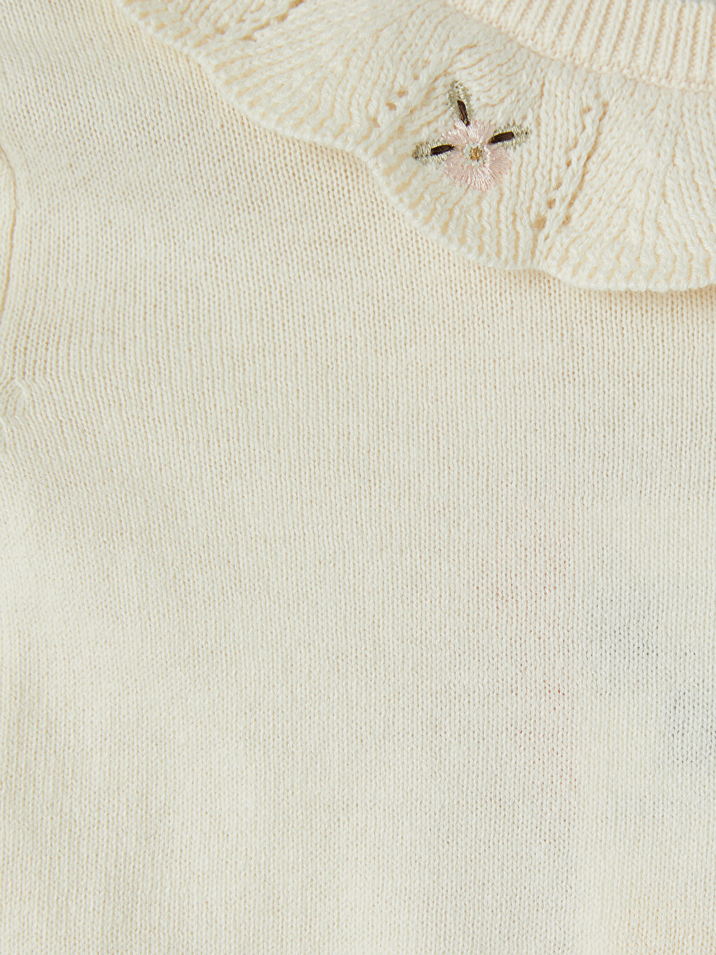 Embroidered Baby Girls' Knitwear Set-5