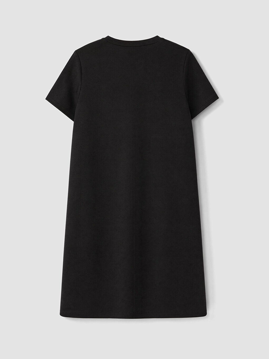 Crew Neck Faux Suede Mini Dress-6
