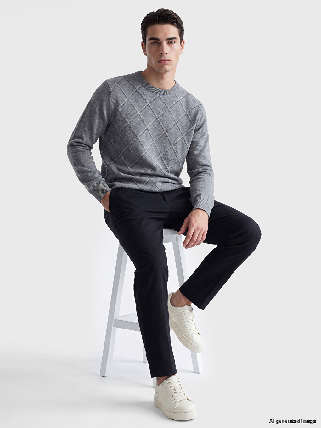 Man Grey Sweater-1