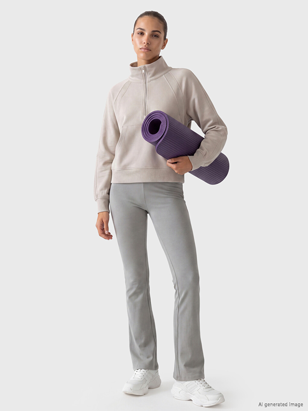Modal Karışımlı Kadın Sweatshirt-1
