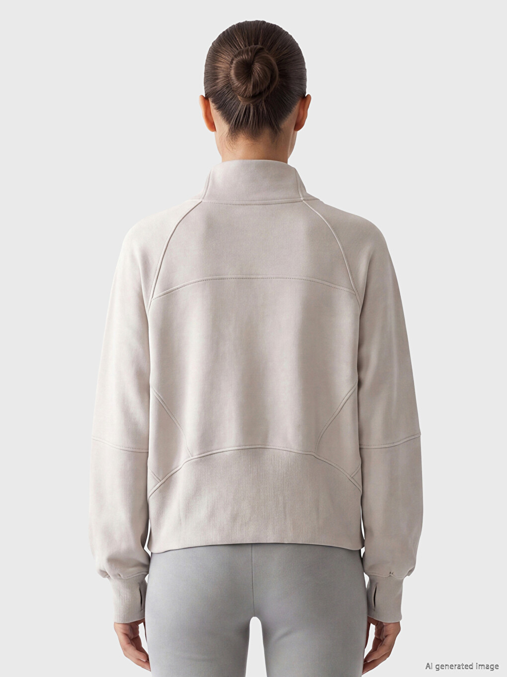 Modal Karışımlı Kadın Sweatshirt-3