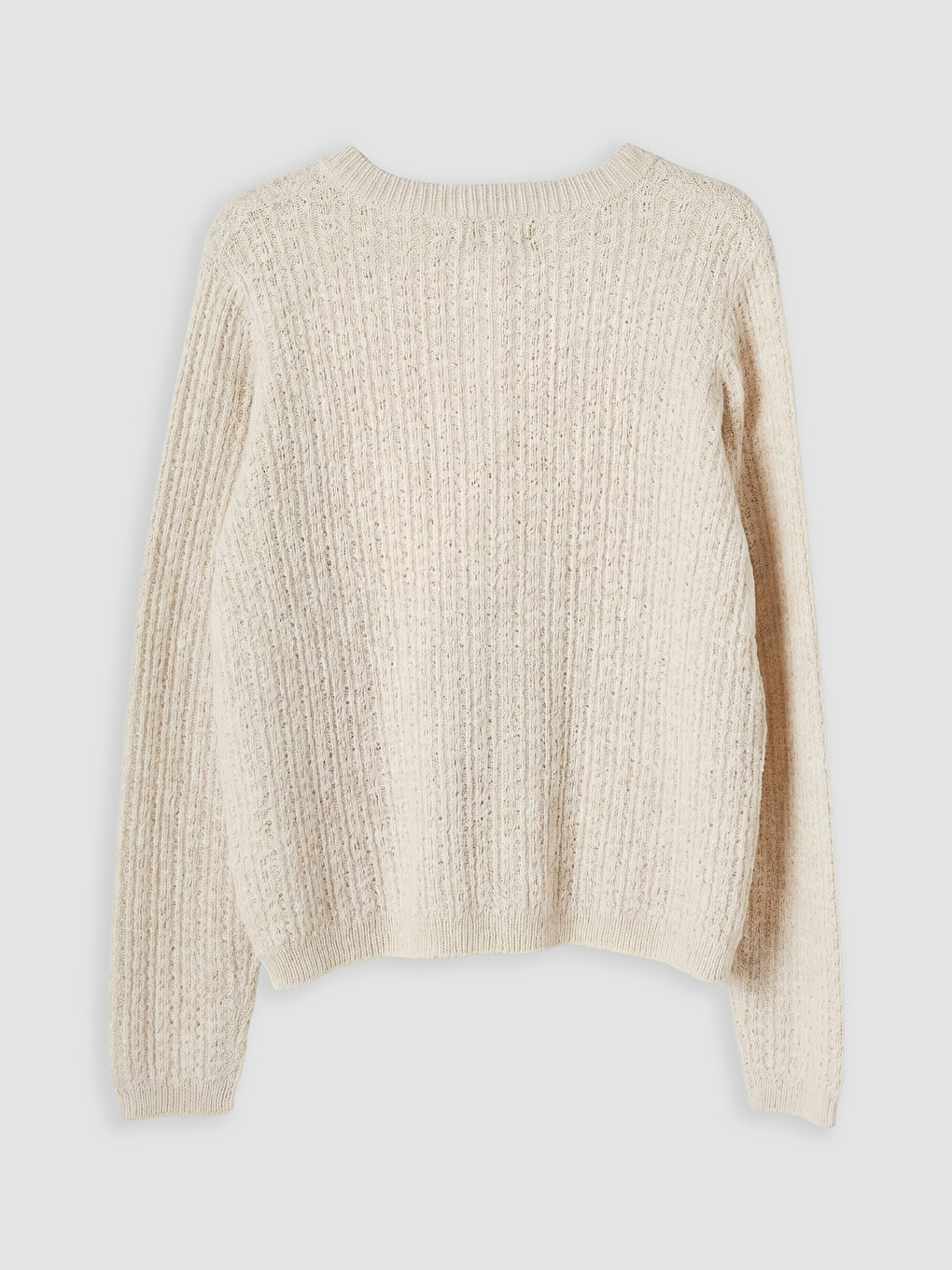 Crew Neck Women's Knitwear Cardigan-5