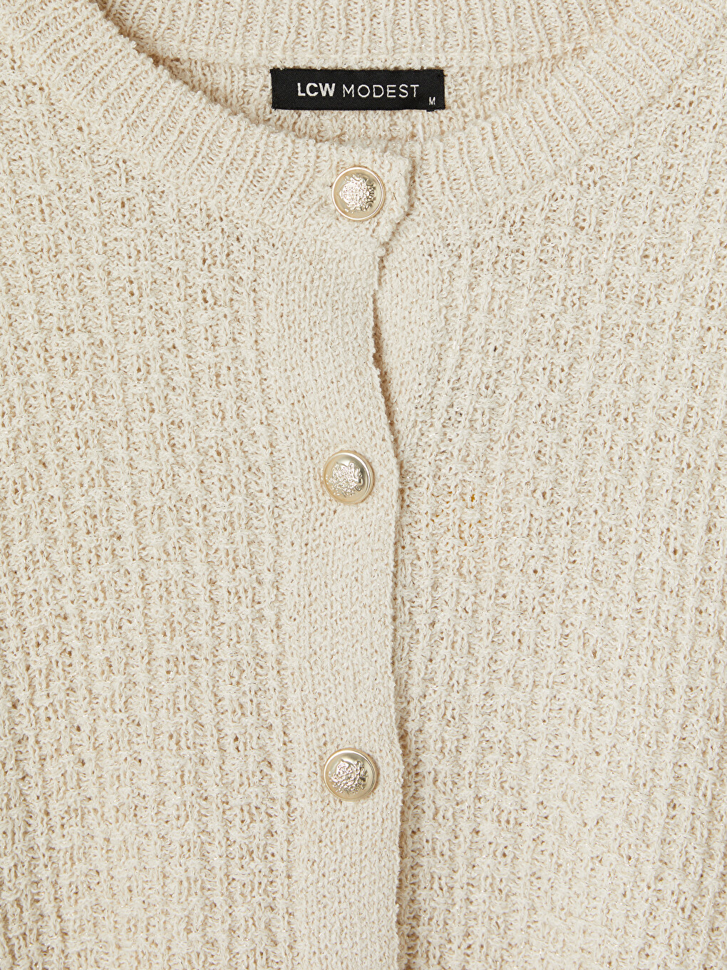 Crew Neck Women's Knitwear Cardigan-6