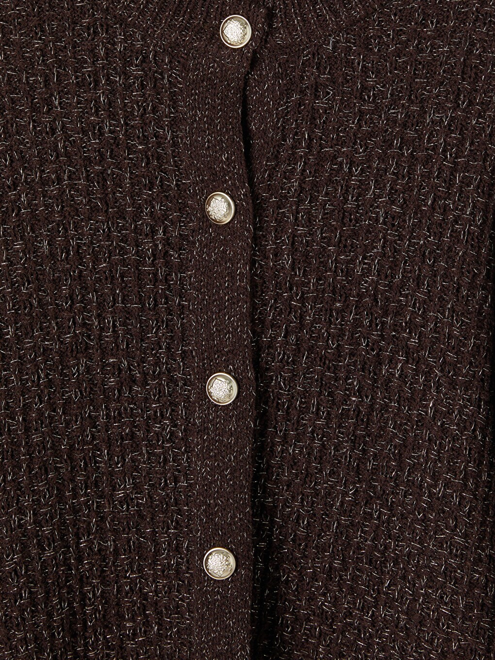 Crew Neck Patterned Women's Knitwear Cardigan-5