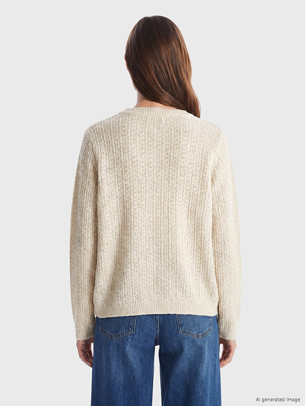 Crew Neck Women's Knitwear Cardigan-3
