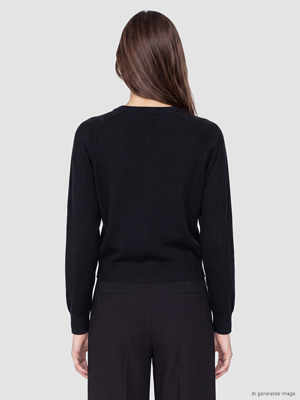 Crew Neck Women's Knitwear Cardigan-3