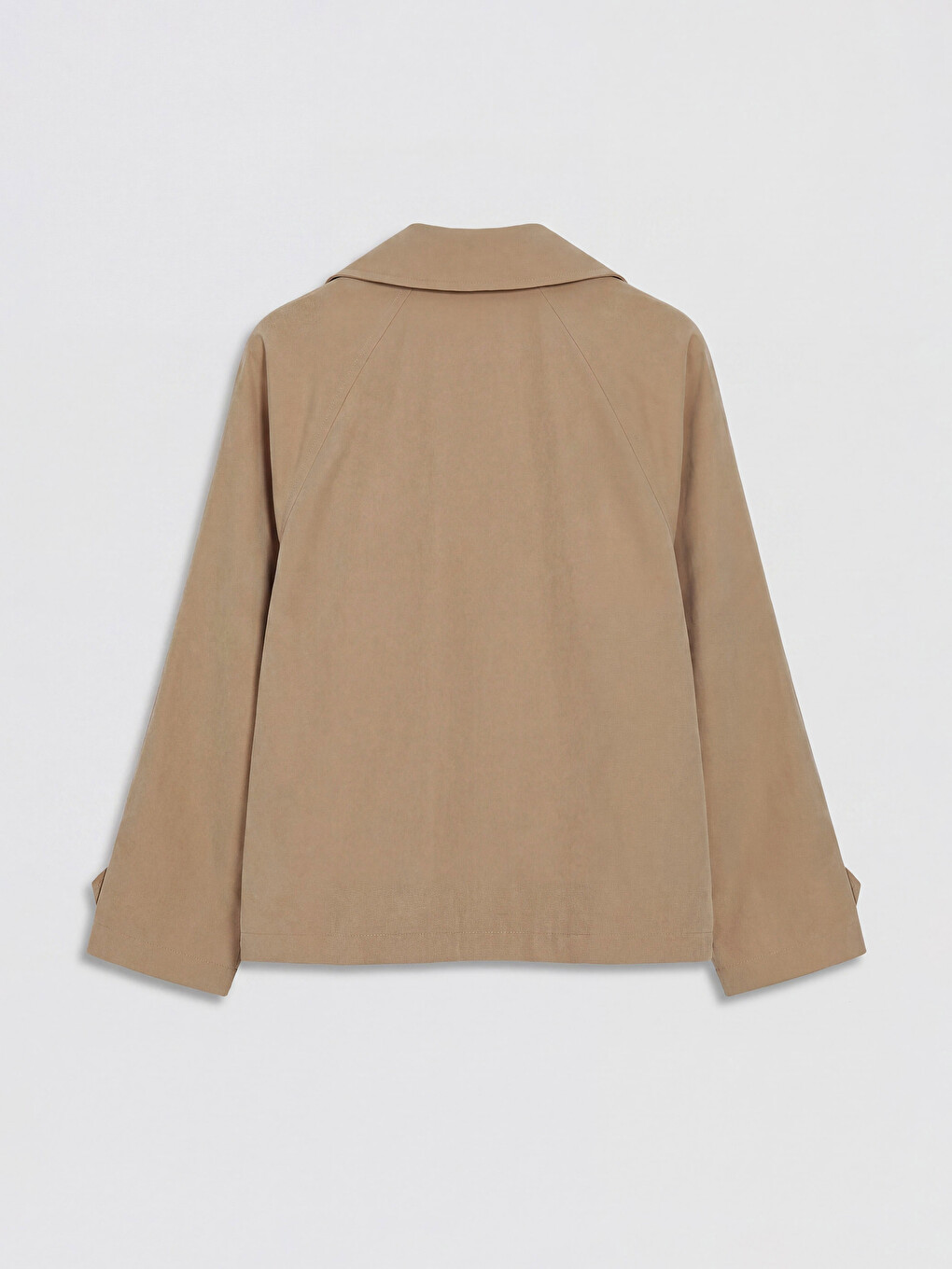 Kahverengi Kruvaze Yaka Oversize Kadın Trençkot-6