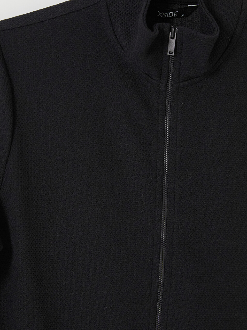 Mock Neck Men's Zip-up Sweatshirt-2