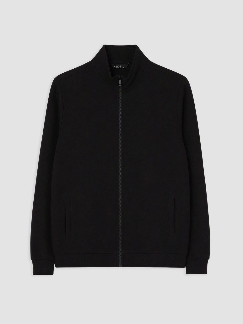 Mock Neck Men's Zip-up Sweatshirt-4