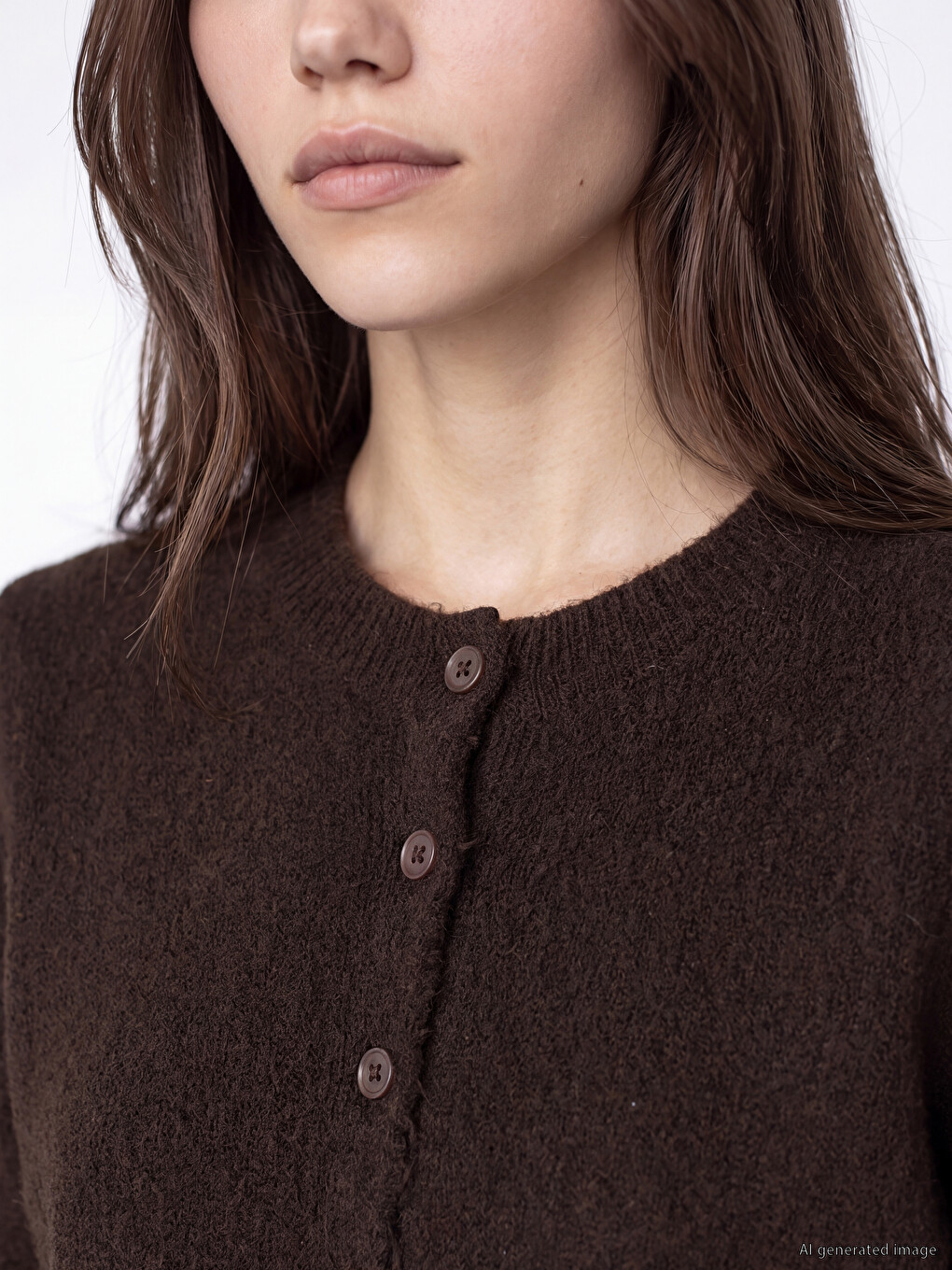Cardigan Crew Neck Pentru Femei-2
