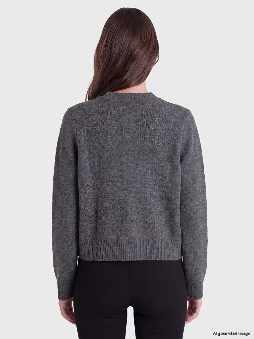 Woman Grey Cardigan-3