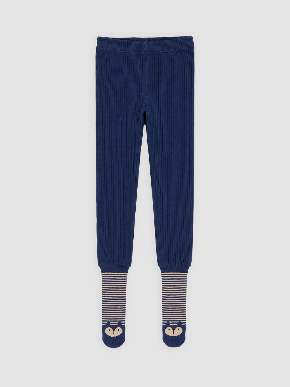 Lacivert Erkek Bebek Çoraplı Pijama Alt